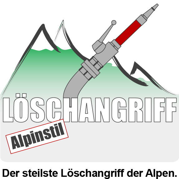 Löschangriff Alpinstil. Der steilste Löschangriff der Alpen.