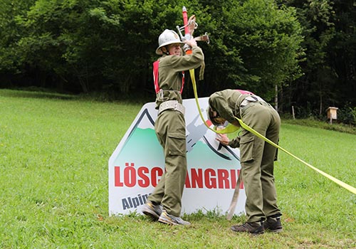 Löschangriff Alpinstil Lassing, NÖ 2017